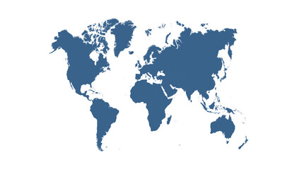 World map. Modern color vector map. Silhouette map.	
