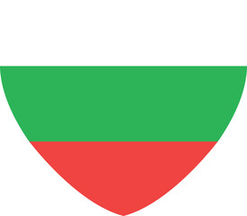 Bulgaria heart shape flag icon