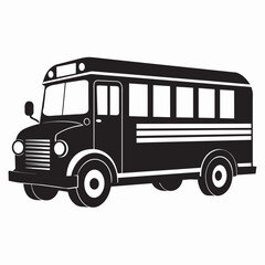 bus isolated on white