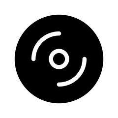 Compact Disc Icon Vector Symbol Design Illustration