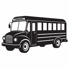 bus isolated on white