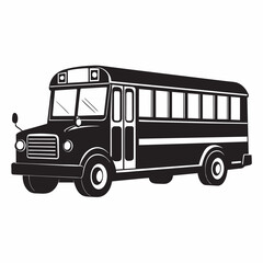 bus isolated on white