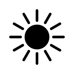 Sun Icon Vector Symbol Design Illustration