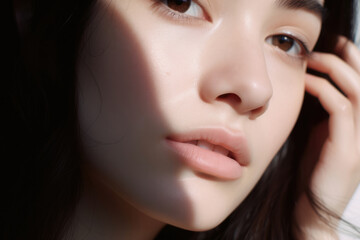 Obraz premium 女, 女性, 化粧, 美容, エステ, クリーム, 目元, 肌, スキンケア, 美しい女性, モデル, woman, female, makeup, beauty, esthetics, cream, eye area, skin, skin care, beautiful women, model