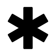 Star Of Life Icon Vector Symbol Design Illustration