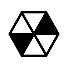 Hexagon Icon Vector Symbol Design Illustration