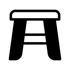 Stool Icon Vector Symbol Design Illustration