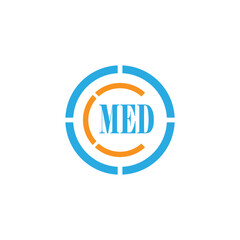 abstract logo design. MED LOGO DESIGN