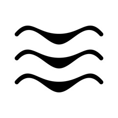 Wave Icon Vector Symbol Design Illustration