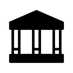 Bank Icon Vector Symbol Design Illustration