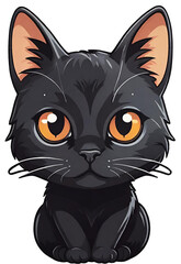 Obraz premium black cat