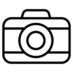 Camera Icon in Line Style