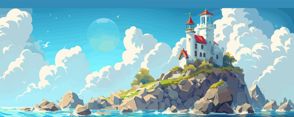 landscape in the sea