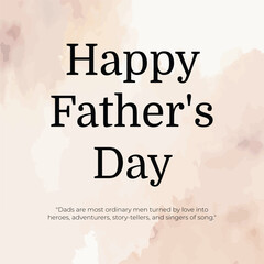 Happy Father's Day Social Media Template For Instagram Post Feed.