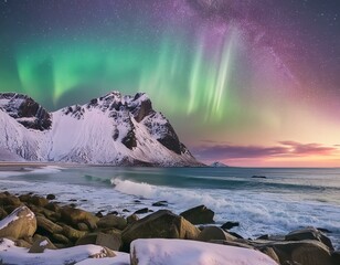 Naklejka premium Aurora light 