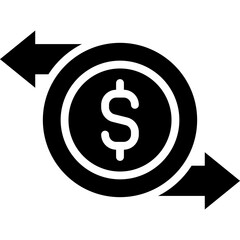 dollar transfer icon