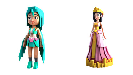 Fototapeta premium woman action figure