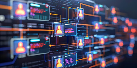 Obraz premium European telecommunication and data transfer networks with global internet and artificial intelligence connectivity for communication technology
