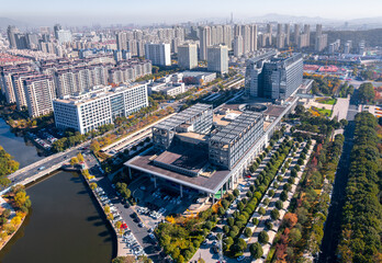 Obraz premium Urban Environment of Central Park in Beilun District, Ningbo City, Zhejiang Province, China
