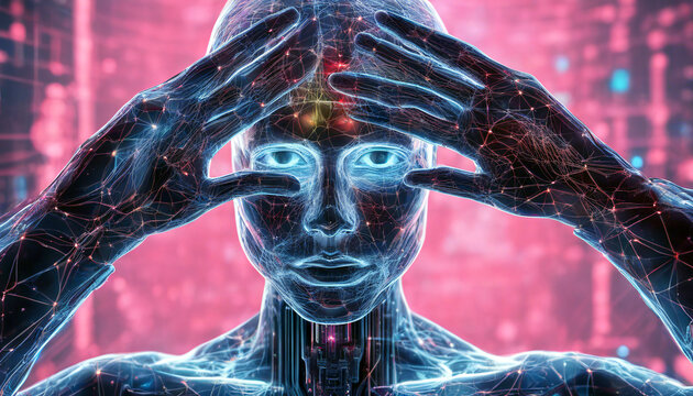 Die k&uuml;nstliche Intelligenz beobachtet dich. Ki Grafik