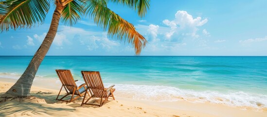 Tranquil Summer Tropical Beach - Perfect Setting for a Relaxing Getaway
