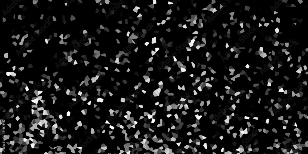 Poster abstract dark and white broken stained 3d geometric retro tiles pattern. beautiful terrazzo flooring