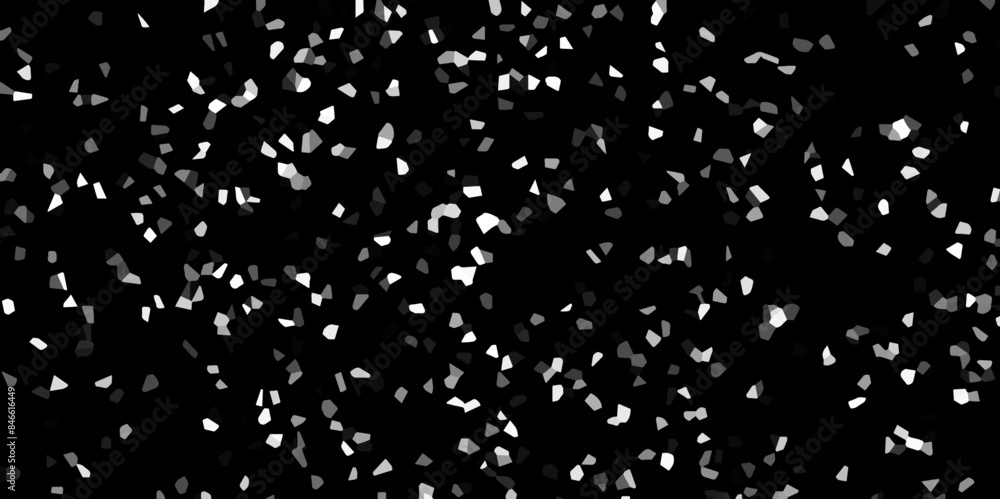 Poster abstract dark and white broken stained 3d geometric retro tiles pattern. beautiful terrazzo flooring