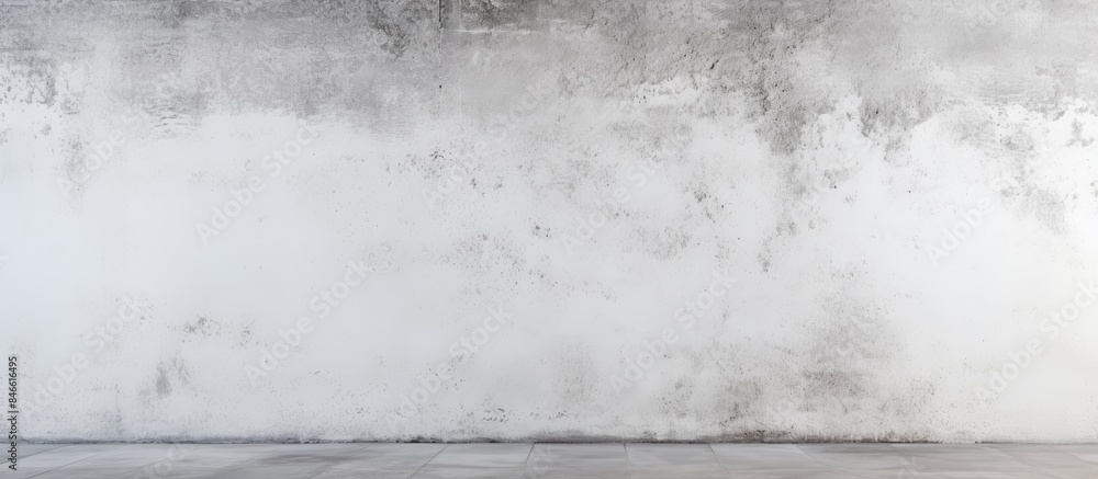 Poster Wall with white concrete texture suitable for use as a background or for displaying copy space images.