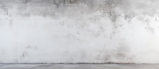 Obraz premium Wall with white concrete texture suitable for use as a background or for displaying copy space images.