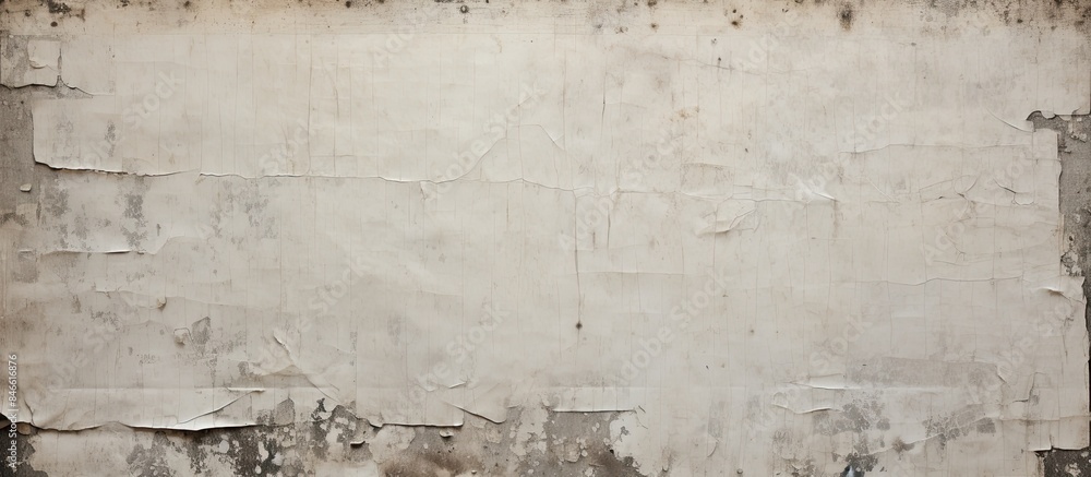 Poster Damaged advertisement with visible marks on a copy space image.