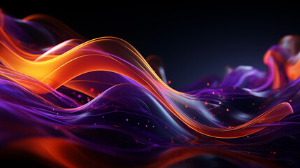 Radiant Abstract Light Wave Design