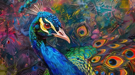 Peacock in Nature Vibrant Portrait of a Colorful Bird