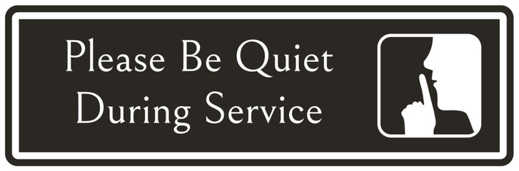 Obraz premium Quiet please sign during session