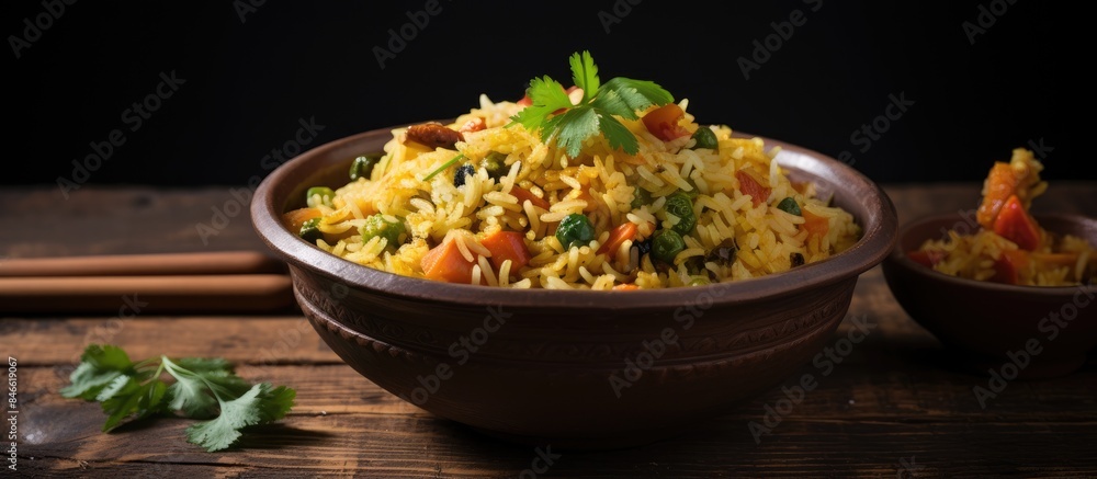 Poster green chili on a white backdrop with copy space image.