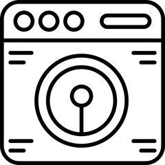 Smart Washing Machine Icon