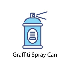 Graffiti Spray Can vector icon