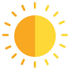 Brightness Icon in Flat Style