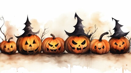 Get into the Halloween spirit with our spooky aquarelle designs for all your holiday projects and promotions.