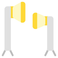 Light Icon in Flat Style