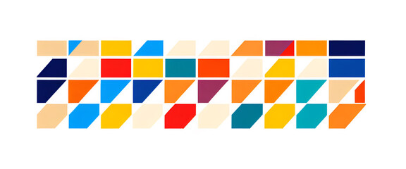 illustrazione con elementi geometrici a tema astratto contemporaneo