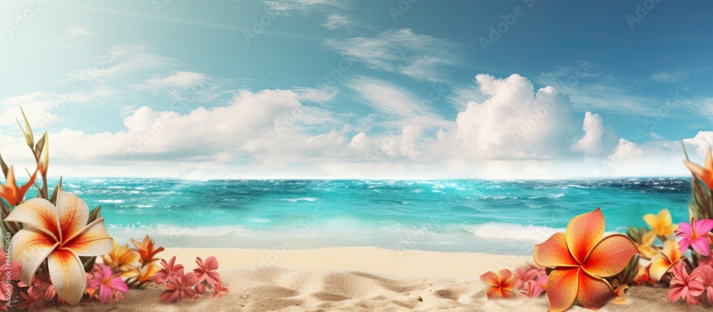 Poster Background suitable for summer themes with copy space image.