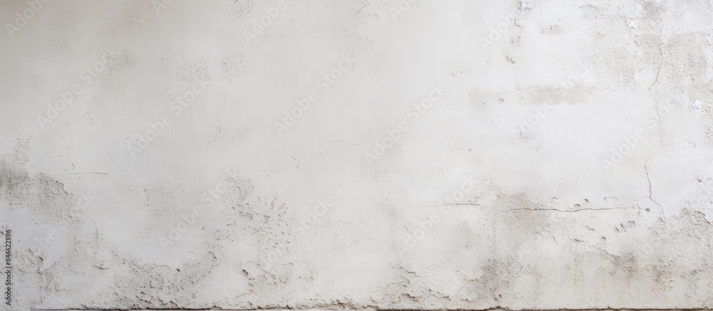 Poster Wall with white concrete texture suitable for use as a background or for displaying copy space images.
