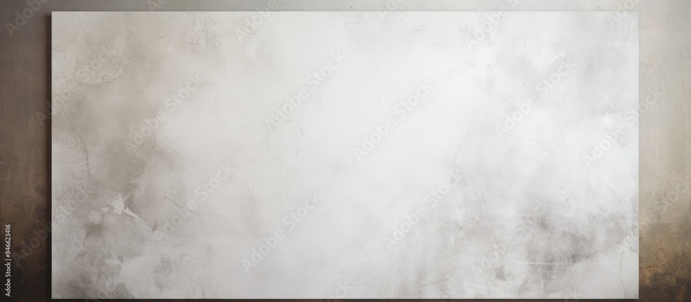 Poster textured white poster template with copy space image on a wall.