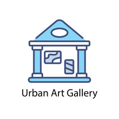 Urban Art Gallery vector icon
