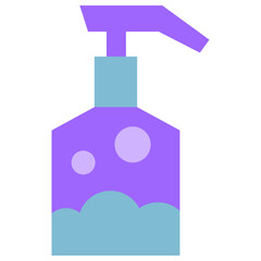 Fototapeta premium hand sanitizer flat icon