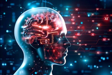 AI neural network with vibrant colors, representing advanced technology and artificial intelligence in a digital environment