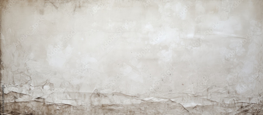 Poster Weathered, creased white poster background with empty space for text or image. with copy space image. Place for adding text or design