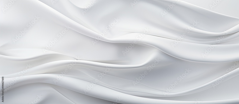Aufkleber white paper texture background with a crumpled abstract shape, providing copy space for text.