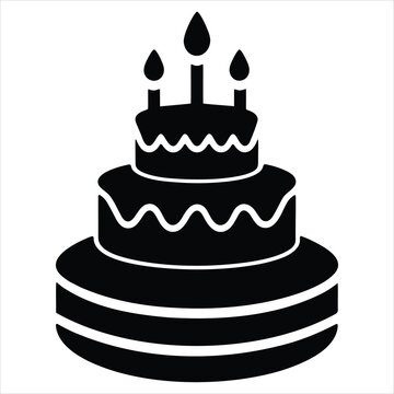 recommend clip art: birthday cake silhouette