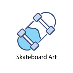 Skateboard Art vector icon